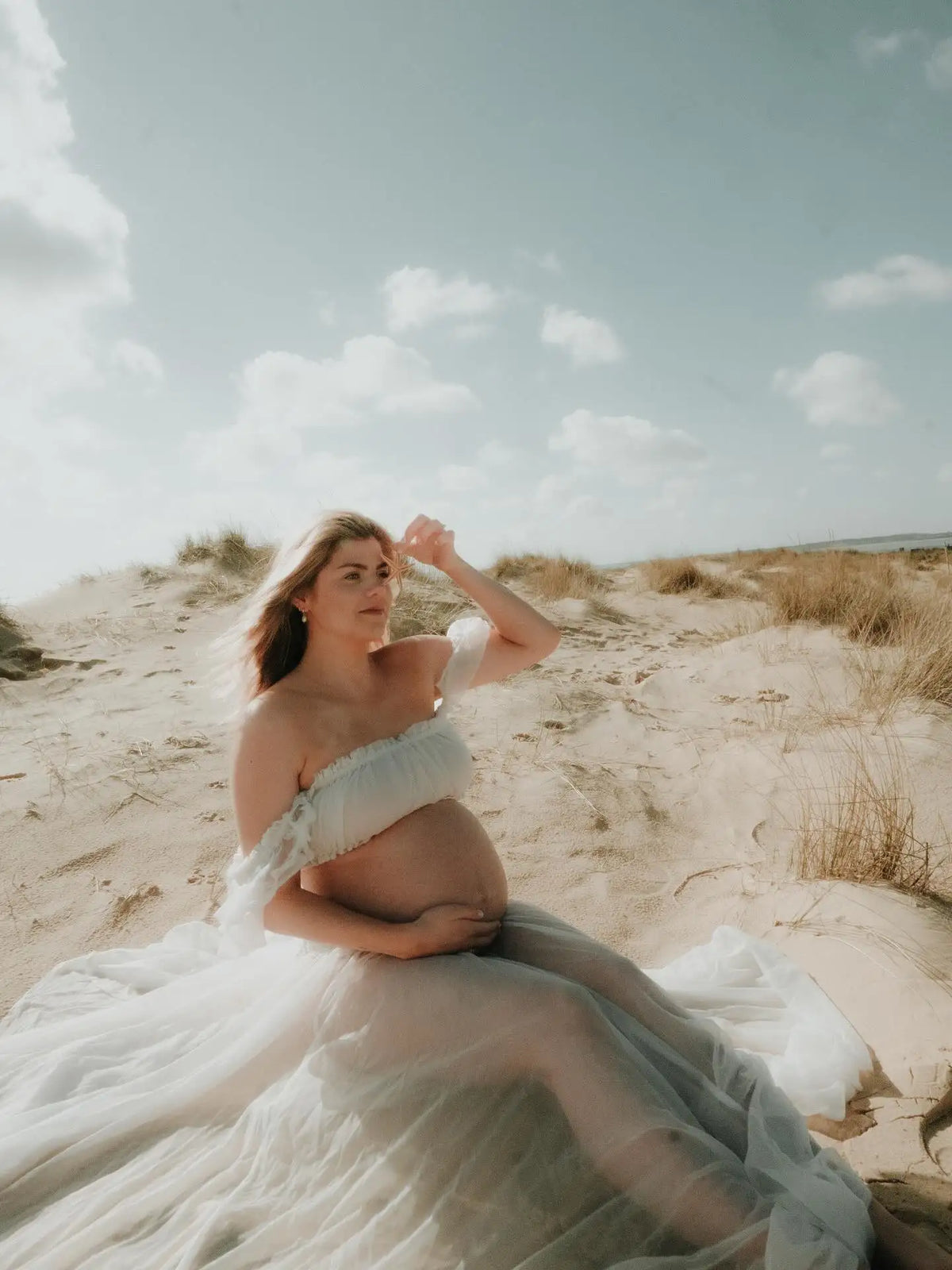 Maternity Gown Two Piece