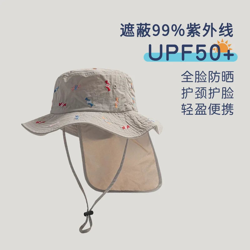 SunGuard Kids Quick Dry Sun Protection Hat Model SgHat01 For Summer Beach Boys And Girls