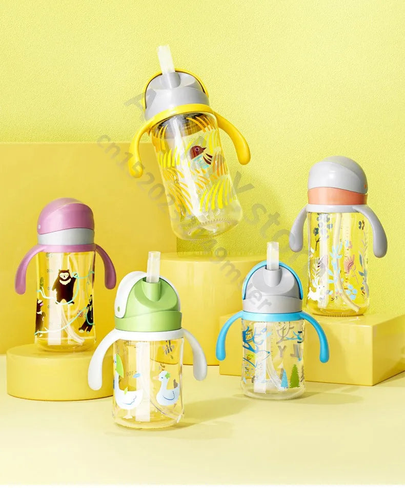 for Pigeon 3rd generation bottle/wide diameter bottle/bottle conversion straw cup head+handle/glass and PPSU universal