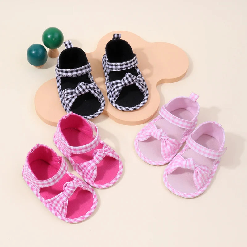 2025 Hot Summer Baby Girls First Walking Toddler Shoes With High Quality TPR Sole Beautiful Design For 0-18M Baby Girls Shoes