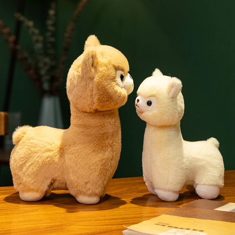 New 1pc 23/30CM Cute Fluffy Alpaca Plush Toys Soft Plush Llama Dolls Stuffed Animal Pillow Nice Friends Birthday Gift Room Decor