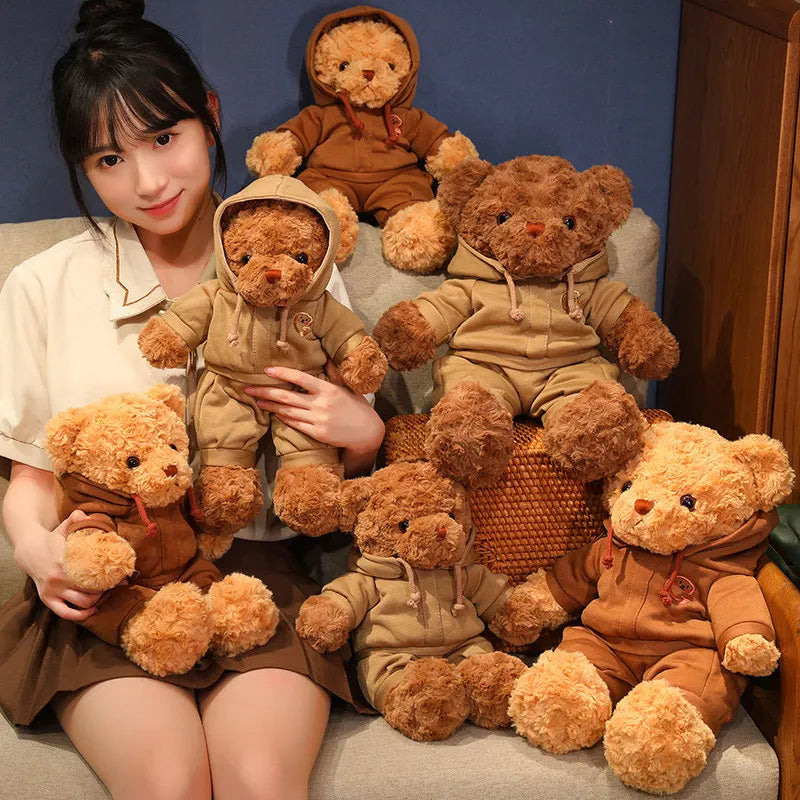 Cute Cartoon Motion Bear Plush Toy 38/50cm Stuffed Animal Doll High Quality Birthday Gift Party Favor for Kids