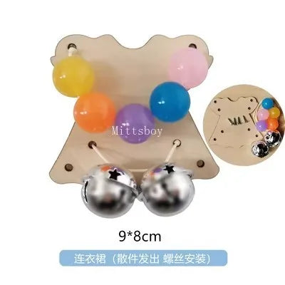 Montessori Busy Board Wood Educational Toy 4 In 1 With Bulldozer Castle Helicopter Ball Calculation