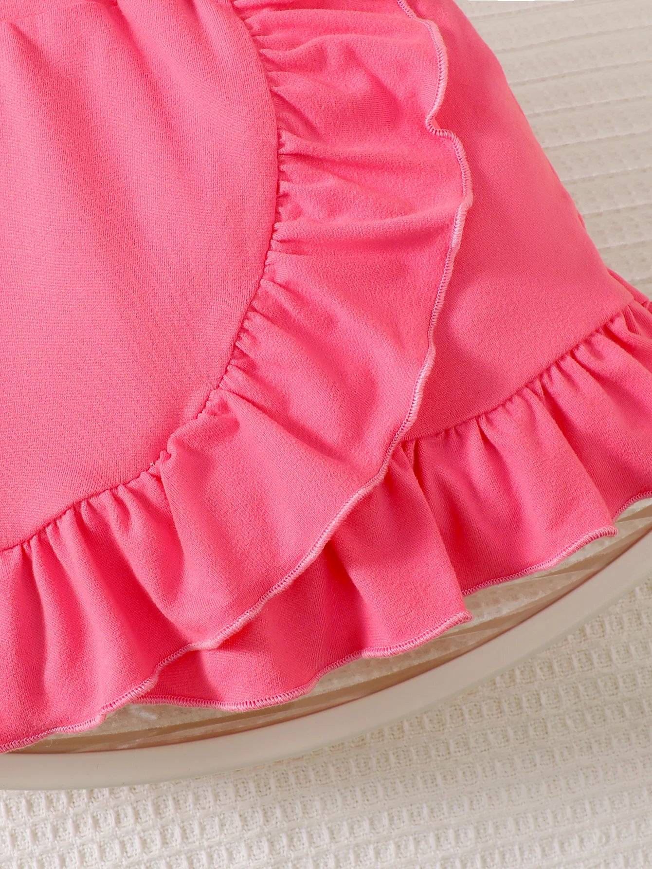 0-3 Year Baby girl Set Rose red letter Printed Top Ruffled irregular design half skirt 2Pcs/ Set, Toddler Summer Fashion Set