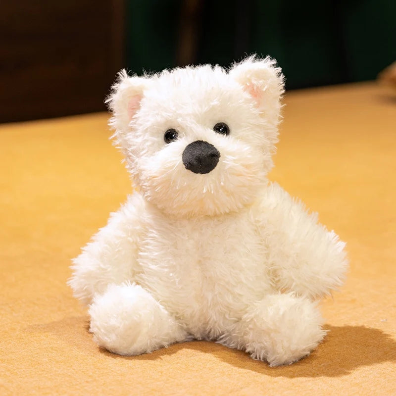 Hot 33/45cm Cute Plush West Highland Dog Plush Toy White Terrier Dolls Stuffed Soft Dog Pillow Kawaii Toy For Birthday Xmas