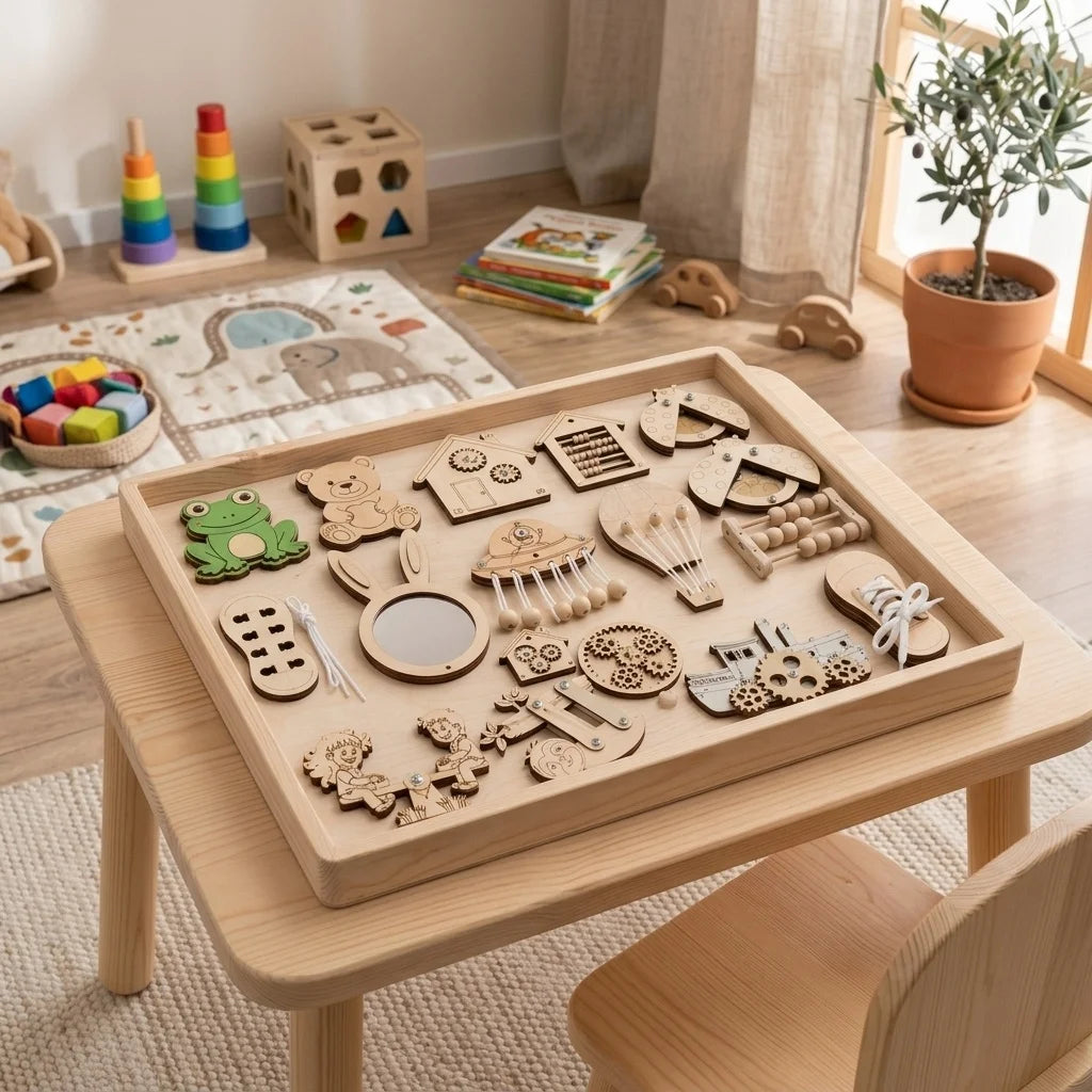 Montessori Wooden Fraction Puzzle Toys Kids Educational Math Learning Board Game Early Learning Fractions Toy Montessori Gift