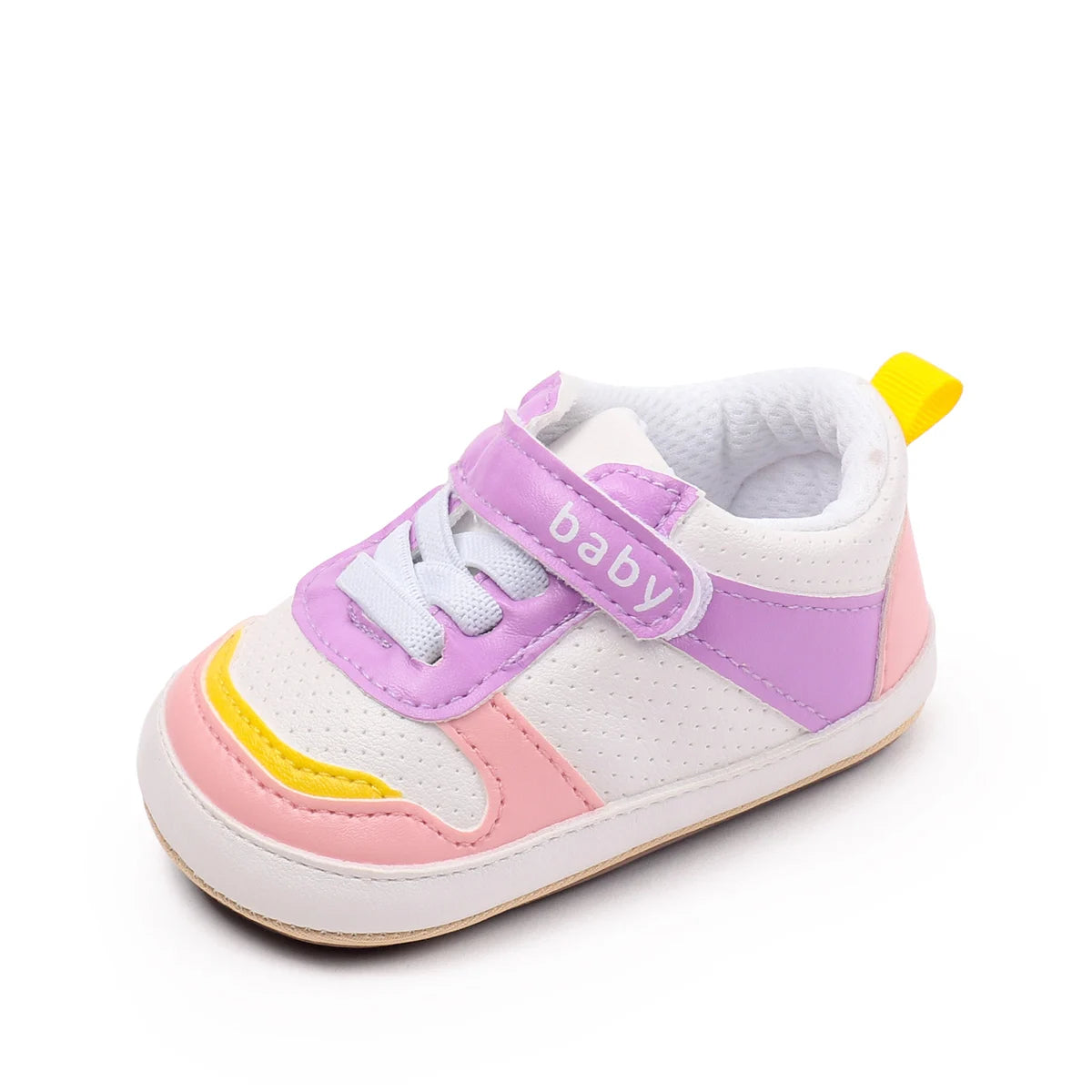 Newborn Baby Walking Shoes Anti Slip TPR Soles Casual Unisex Toddler Shoes For First Steps