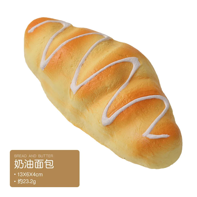 1/3/6PCS Toast Bread Squishy Toys Slow Rebound Simulation Bread Sensory Toys Stress Relief Squeeze Toys for Kids Adult Gifts