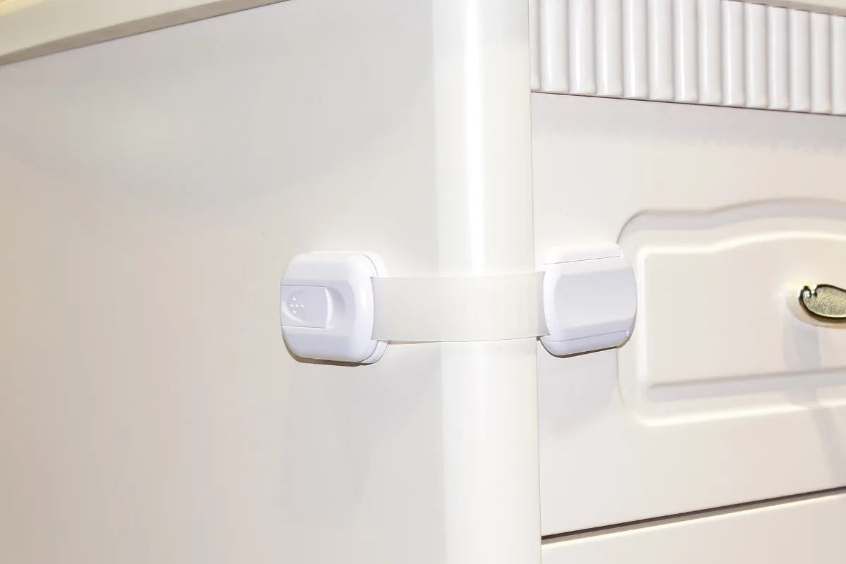 Multifunctional Banded Cabinet Door Safety Locks Drawer Locks Child Pet Proof Protective Latches for Home Security