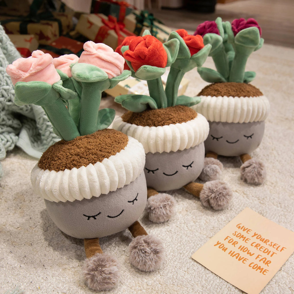 Lifelike Tulip Succulent Plants Plush Stuffed Bookshelf Decor Cake Toy Soft Doll Pendant Kawaii Pillow for Girls Birthday Gifts