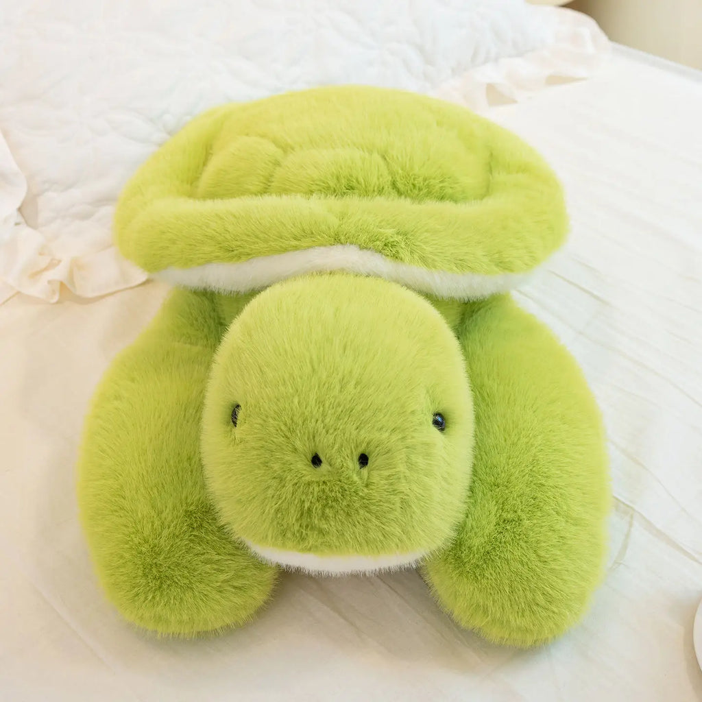 New Lovely Turtle Plush Toys Cozy Fluffy Lying Prone Cartoon Tortoise Throw Pillow Back Cushion Kawaii Home Decor Funny Gift