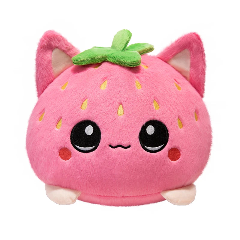 Cute Plush Dolls With Strawberry Cat Stuffed Soft Toys Fruit Sofa Doll Birthday Gift Room Decor Children's Friends Birthday