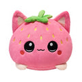 Cute Plush Dolls With Strawberry Cat Stuffed Soft Toys Fruit Sofa Doll Birthday Gift Room Decor Children's Friends Birthday