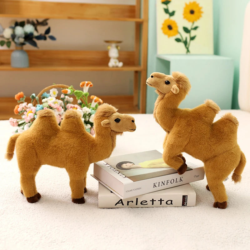Simulation Standing Camel Plush Toys Soft Stuffed Steric Camel Toys For Children Creative Decor For Bookcase/Car Funny Gift