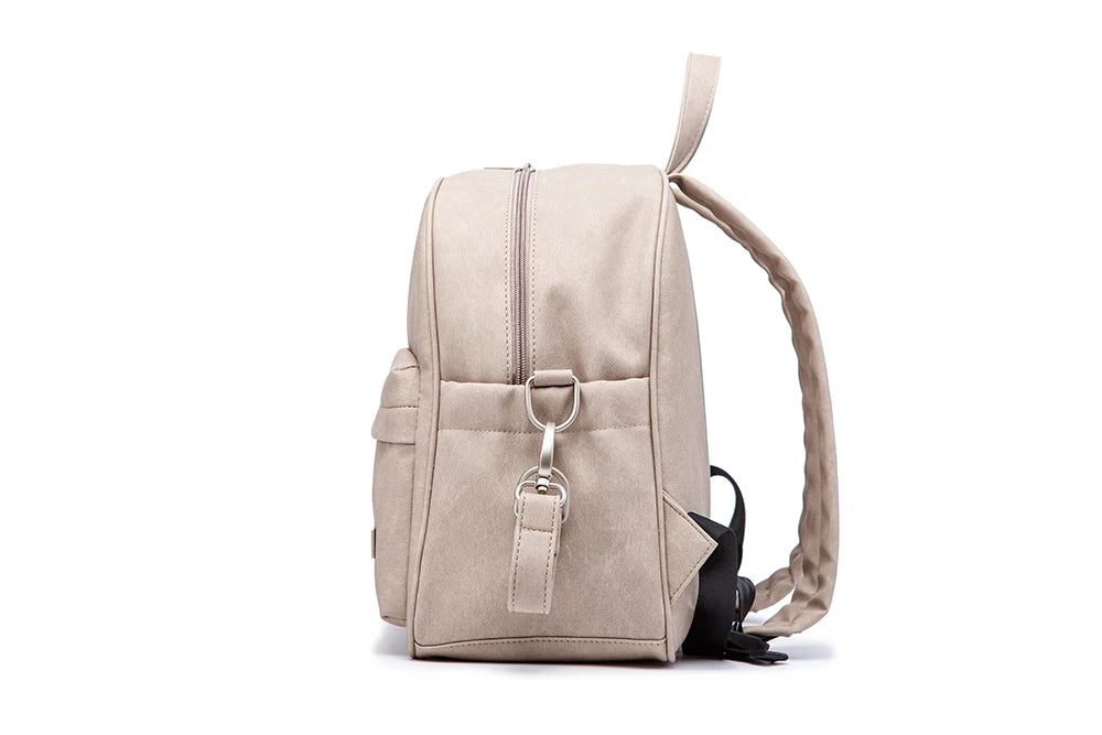 Soboba Solid Fashion Diaper Backpack for Baby Care Waterproof Multi-function Nappy Changing Bag for Mother Stylish Diaper Bags