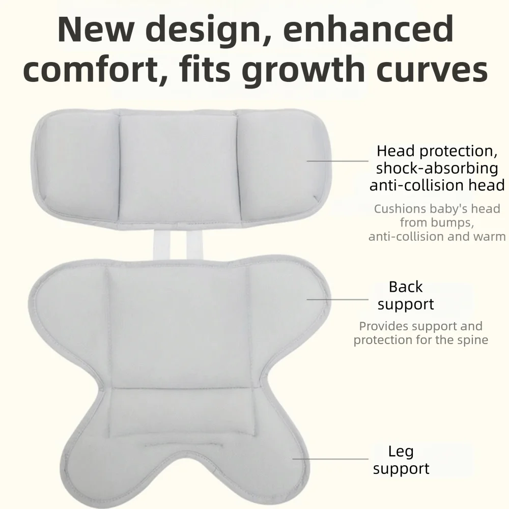 Breathable Mesh Newborn Carseat Insert Thickened Support Impact Protection Stroller for Car Seat Pad Detachable Warm Mattress
