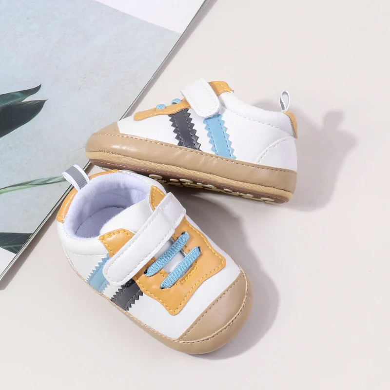 Baby Girls Boys Casual Shoes TPR Sole Anti Slip Sneakers Fashion Design High Quality Newborn Toddler Shoes First Walkers BSK4193