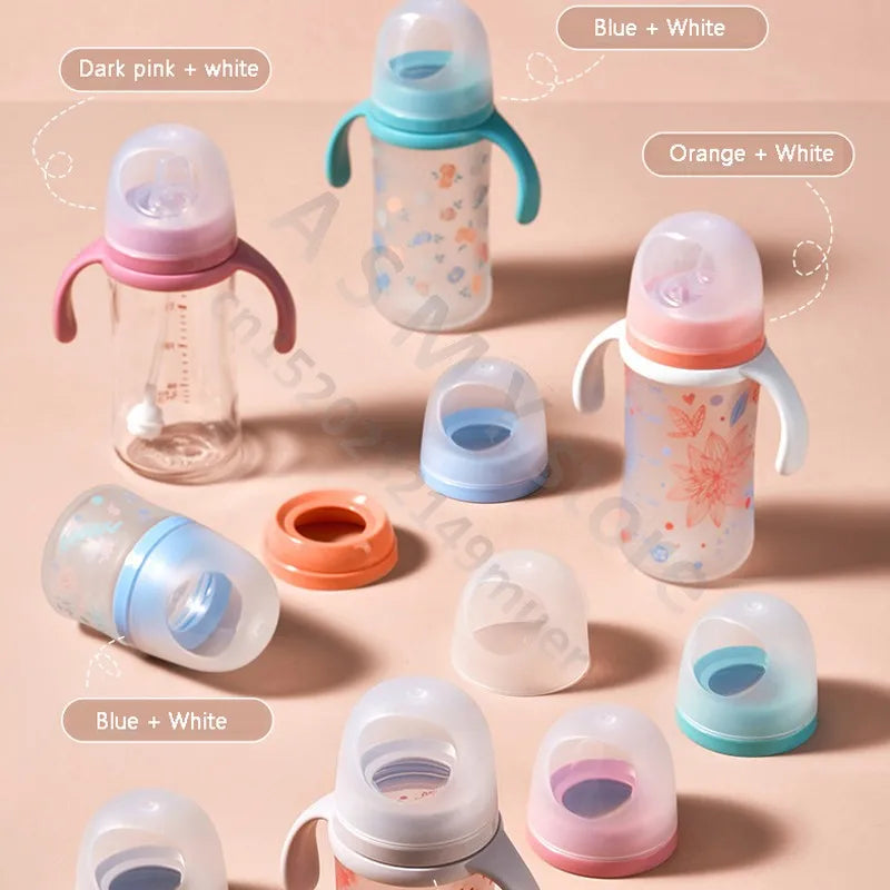 for Pigeon 3rd generation wide mouth bottle / bottle accessories / Pigeon handle / Pigeon cap screw teeth dust seal cap