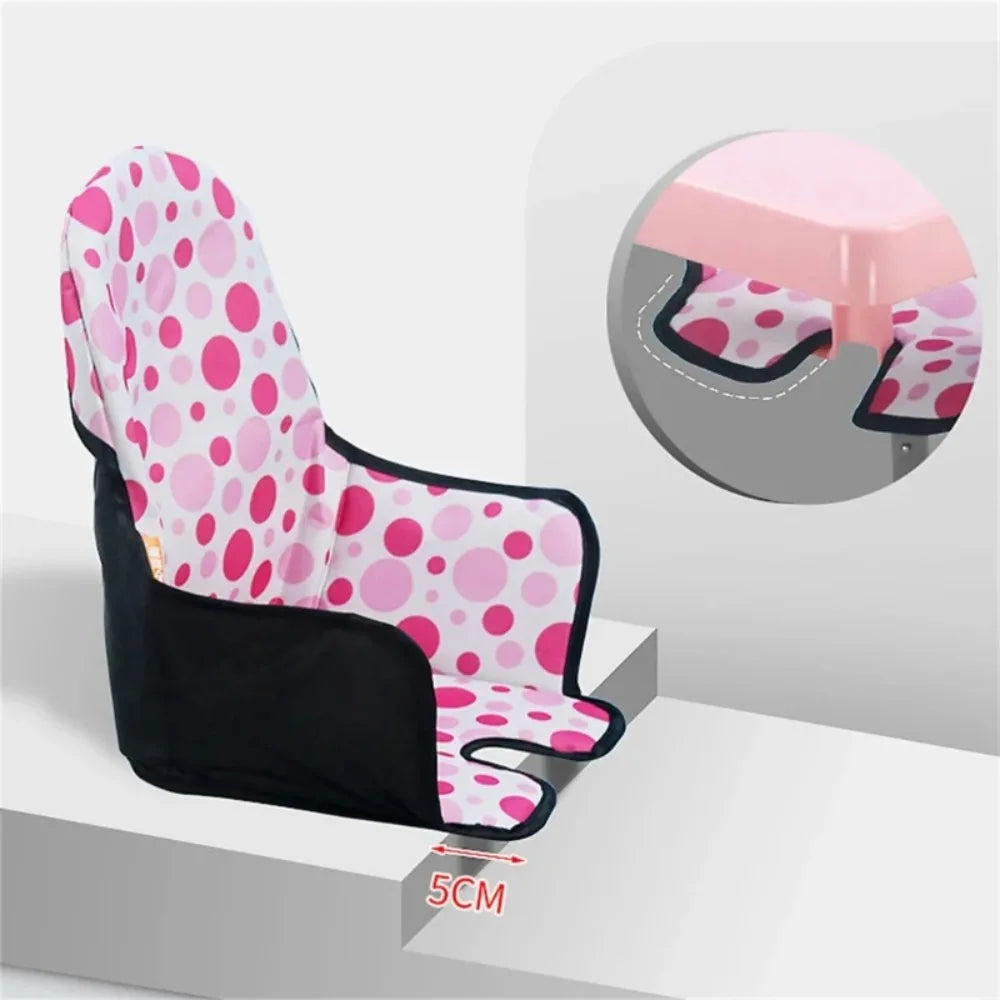 Soft Baby Dining Chair Seat Cover Comfortable Polka Dots Breathable Pad Liner Breathable Yellow High Chair Accessories Summer