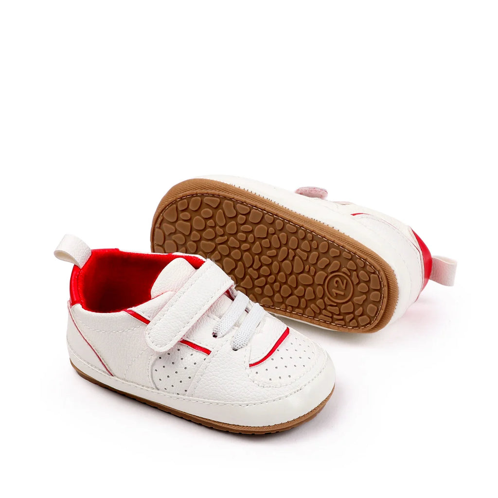 2025 New Style Baby Unisex First Walking Indoor Outdoor Toddler Shoes For 0-18Months With High Quality PU Leather And TPR Sole