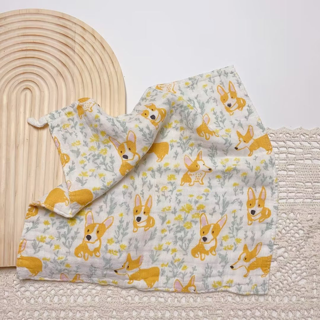 Bamboo Cotton Baby Towel Muslin Squares 4 Layer Gauze Baby Wash Face Shower Towel Newborn Baby Items