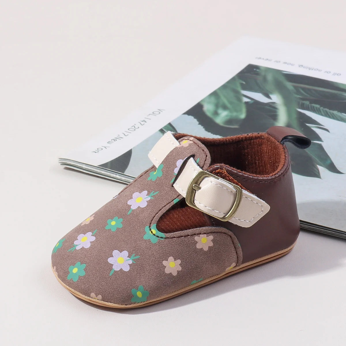 2025 Hot Selling Sping And Autumn Baby Girl's Pre-walking Casual Beautiful Toddler Shoes For 0-18M With Flower And TPR Sole