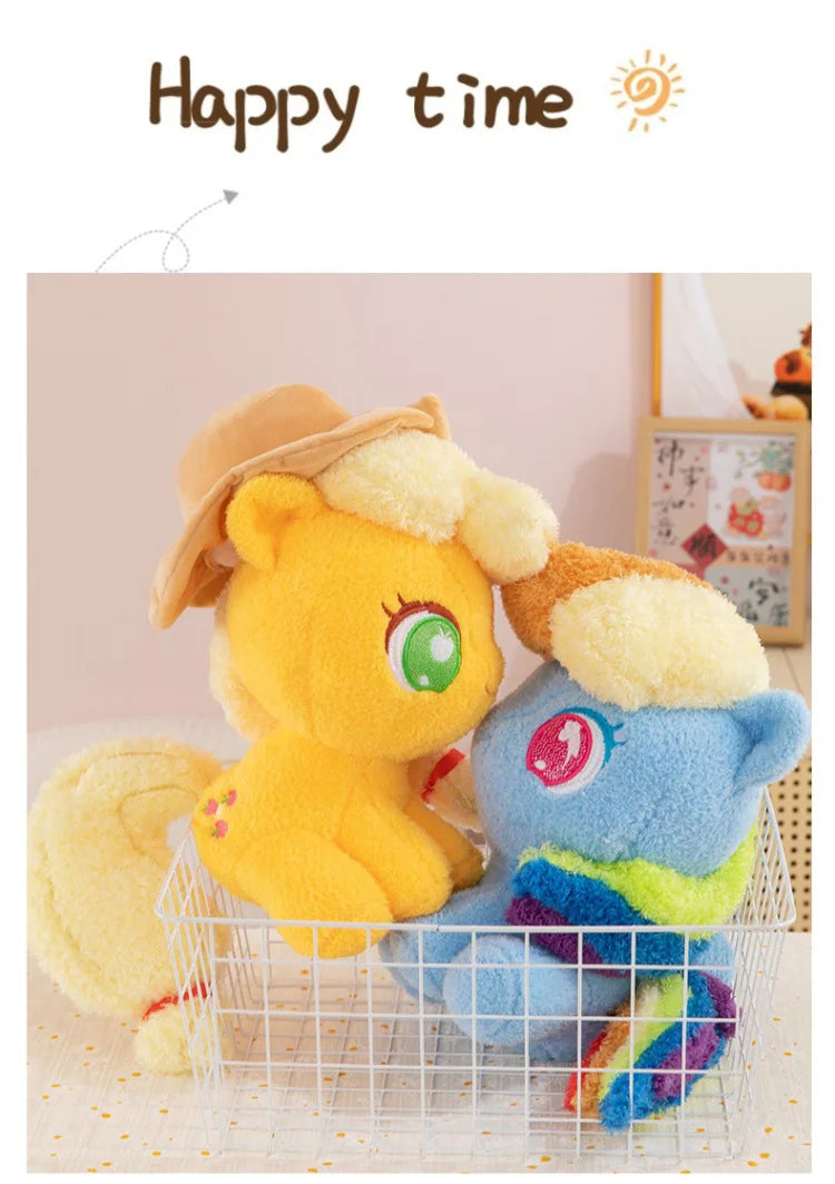 My Little Pony Plush Toy 28cm Cute Pony Stuffed Doll Soft Huggable Rainbow Pinkie Pie Birthday Gift Collection