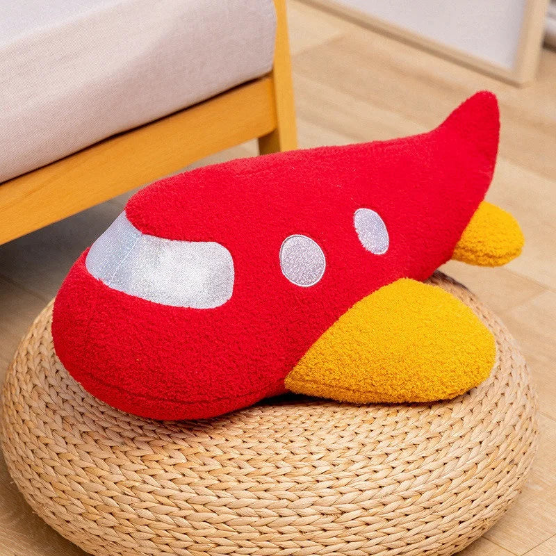 Hot 58cm Plush Rocket Astronaut Toy Stuffed Spaceship Throw Pillow Home Decor Birthday Gift Space Discovery Educational For Kids