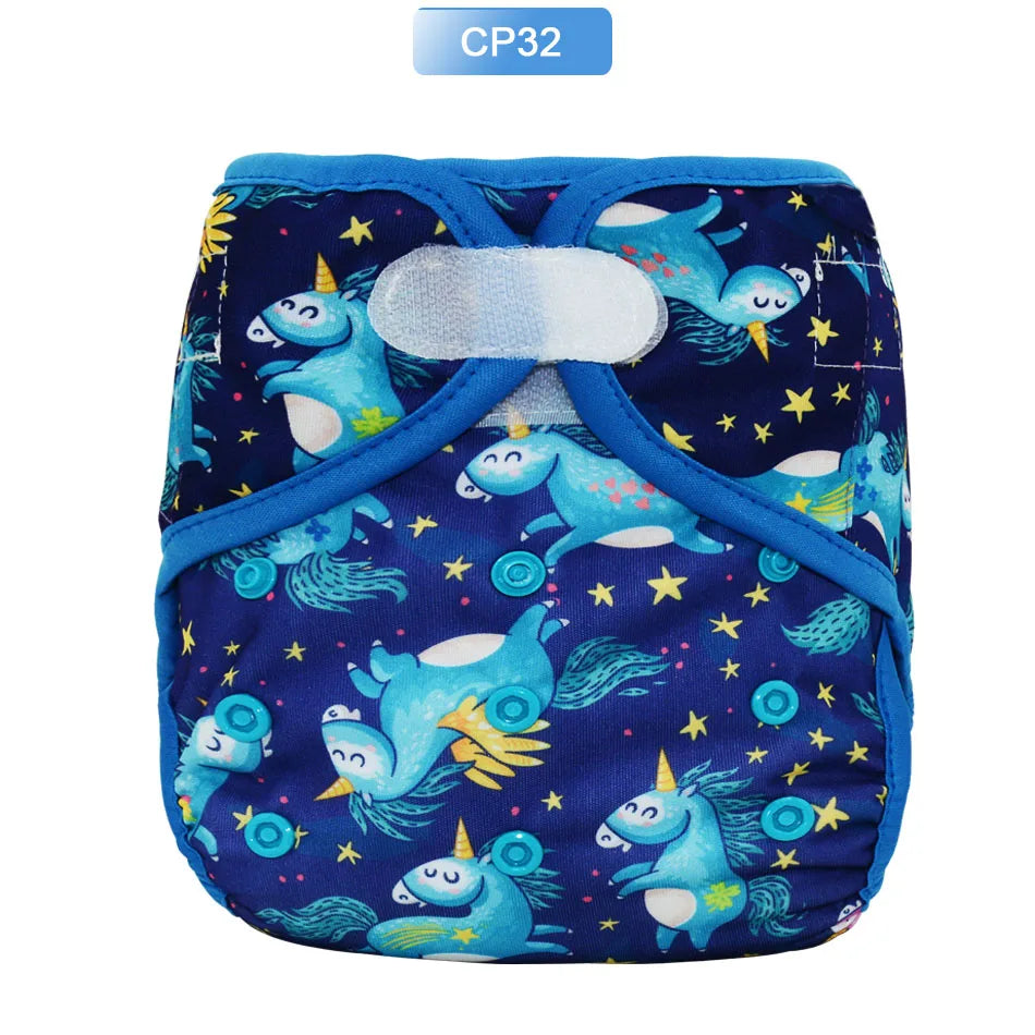 EezKoala Eco-friendly Cloth Diaper Cover Baby Washable Diaper Waterproof Baby Nappy Reusable Adjustable Pocket Diaper Hook&Loop