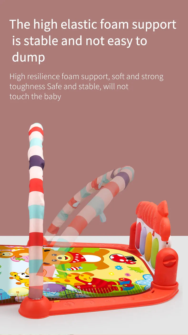 Multifunctional Baby Activity Gym Play Mat Musical Rack Kid Infant Fitness Frame Educational Crawling Carpet Toy Children Gift