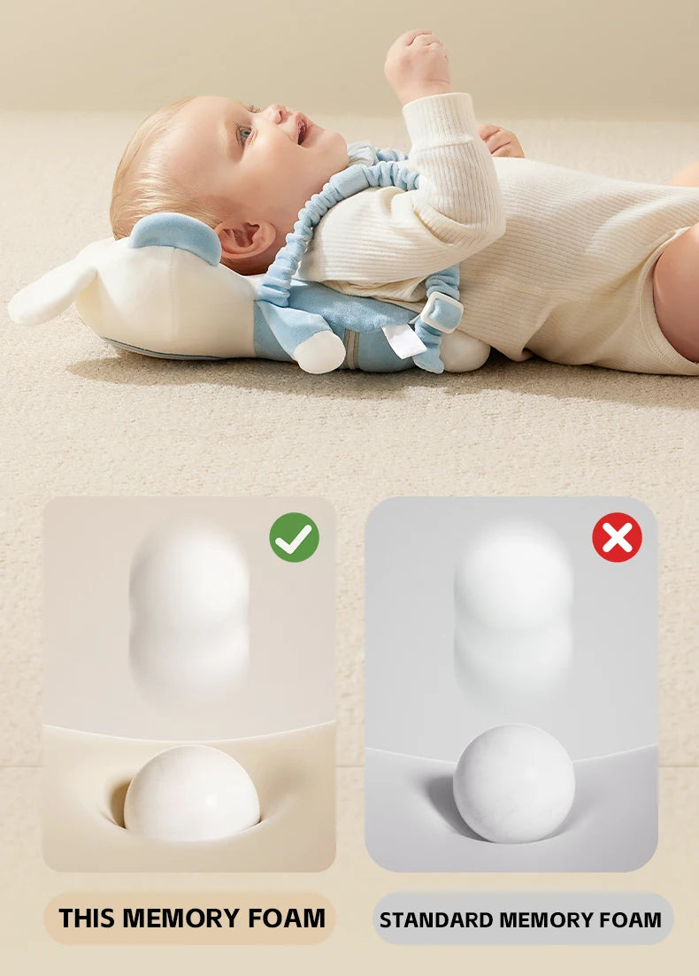 AIBEDILA Triple-sided Fall Baby Head Protector Pillow Cute Animals Anti-Fall Pillow for Crawling Walking Toddler Back Safety Pad