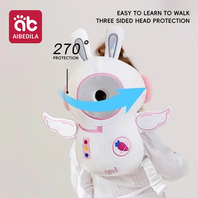 AIBEDILA 3-Sided Anti-Fall Safety Pad for Baby Head and Back Protection 270 Degree Toddler Pad