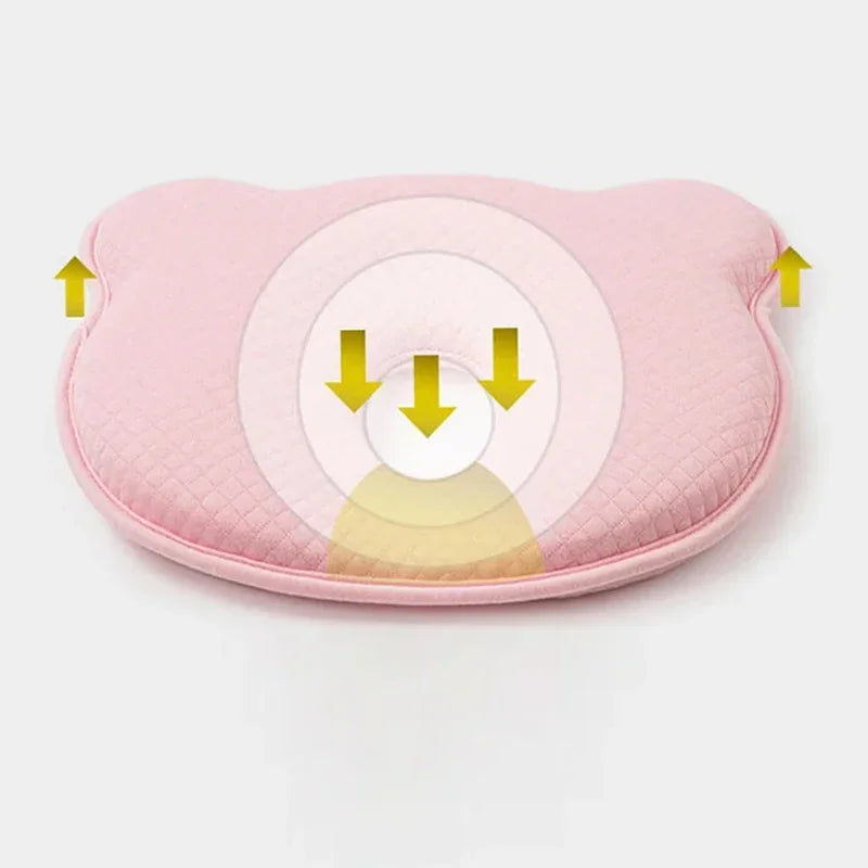 Newborn Baby Memory Pillow Four Seasons General Memory Foam Baby Pillow Pure Cotton Anti-Migraine Newborn Shaping Pillow