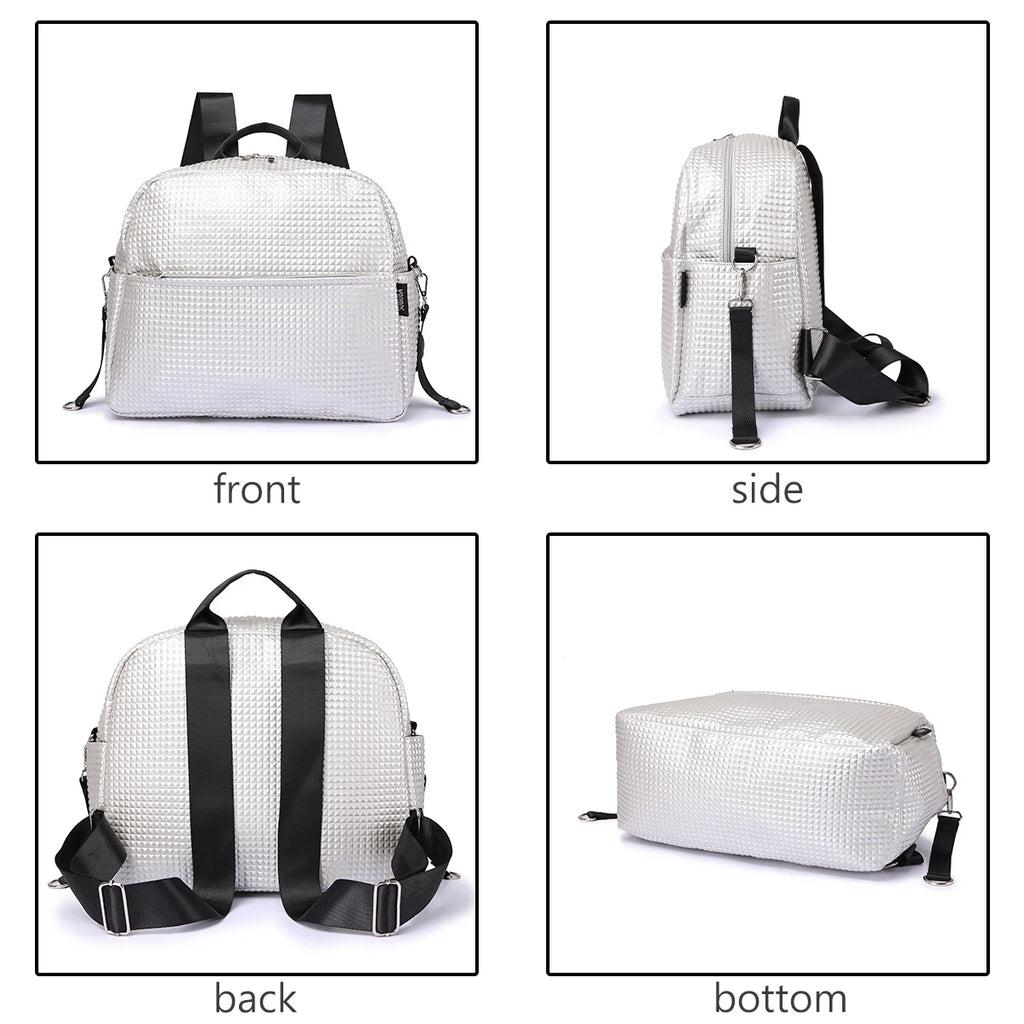 Soboba Stylish Mother Diaper Backpacks Large Capacity Waterproof Environmental Fabric Diaper Bag for Mommy Fashion Nappy Bag