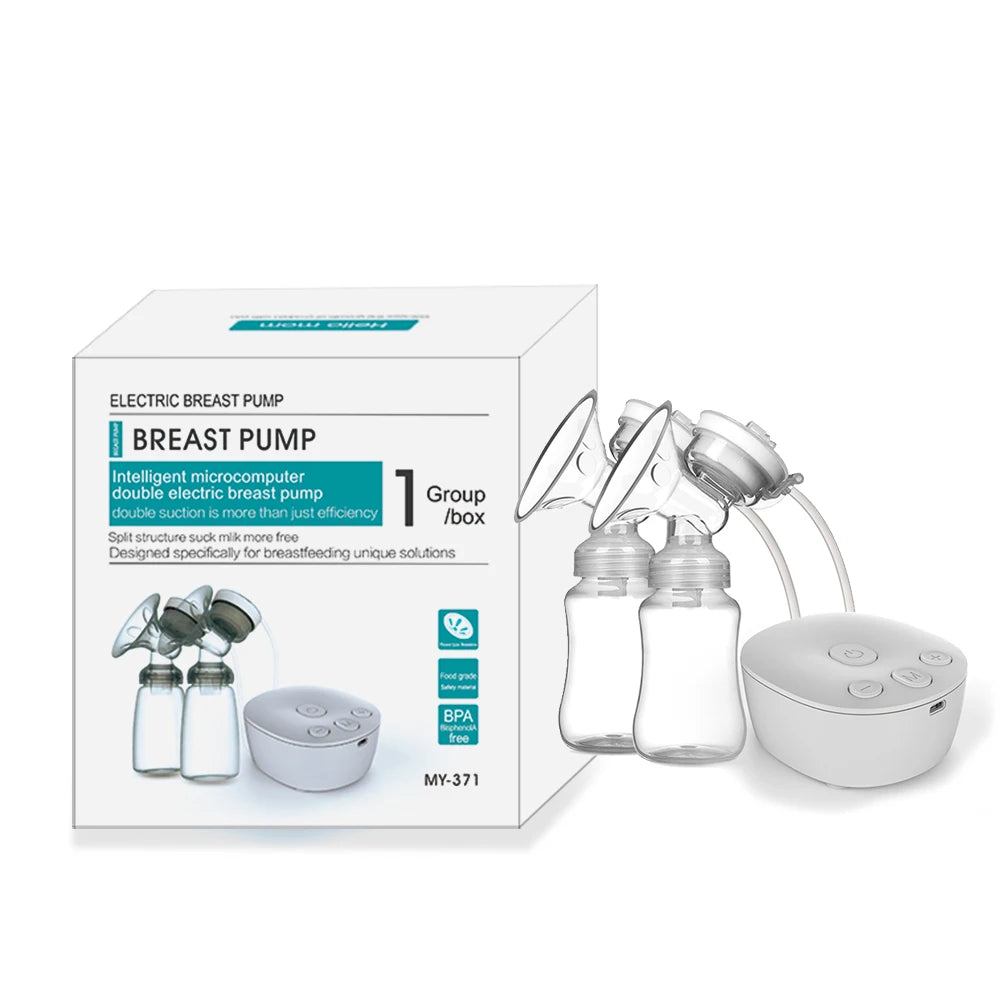 Baby bottle Double Electric Breast Pump Hands Free Breast Pump Low Noise Electric Breast Pump Baby Milk Bottle  Pad Nippl