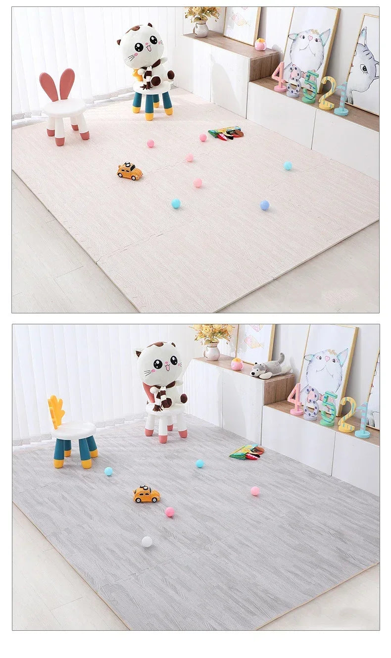 8/16Pcs Baby Puzzle Floor Mats Waterproof Non-Slip Foam Tiles Soft Play Mat for Infant Toddler Room Nursery Crawling Area Decor
