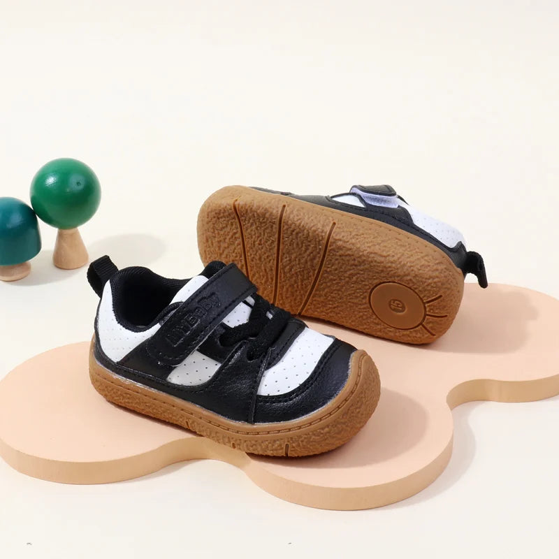 High Quality Baby  Toddler Shoes Rubber Sole Anti-slip Soft PU for  0-3 Years Boys and Girls Spring and Autum Style Ooydoor BM06
