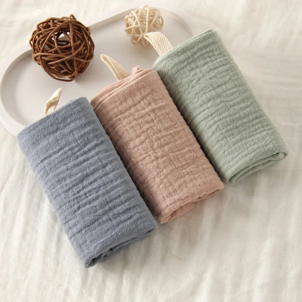 Baby Cotton Washcloth 6-Layer Gauze 22x23 cm Absorbent Square Towels for Newborns