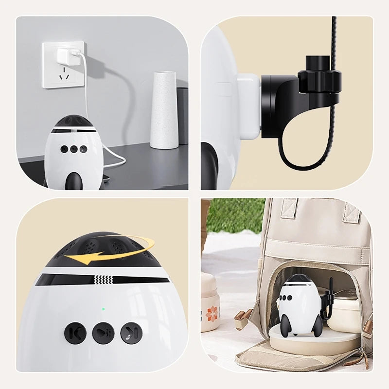 Baby Stroller Rocker Sound Machine Portable White Noise Sleep Aid Vibrating For Baby Soothing Natural Sounds Bluetooth Speaker