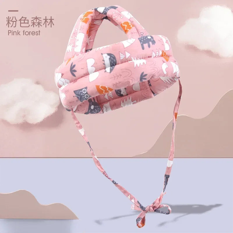Cartoon Soft Headrest Security Pillow Backpack for Newborns and Toddlers Head Fall Protection Pad Model BHP01