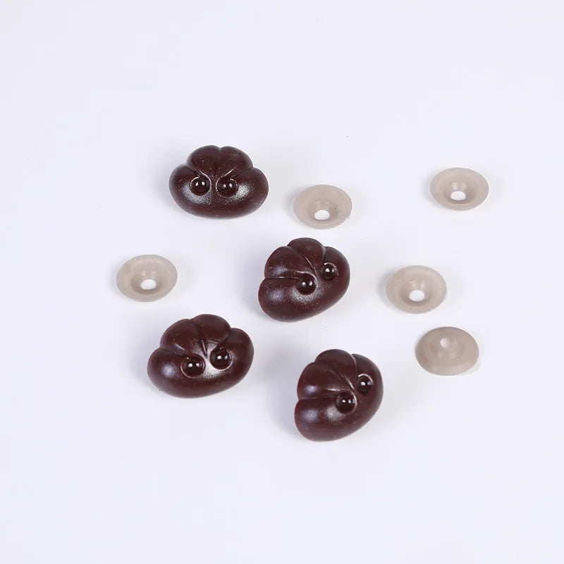 Diy 10Pcs Dog Nose Smooth Accessory Plug 5/12/20mm for Crochet Plush Doll Making