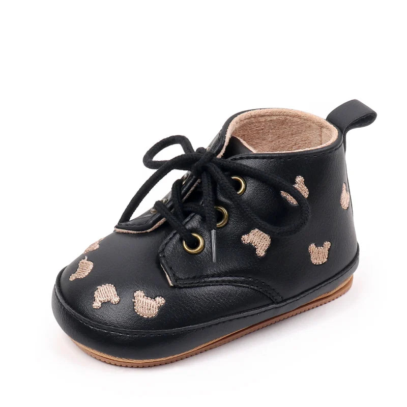 2025 Cartoon Embroidery Baby Girl Boy Fashion Non-slip Shoes Spring Autumn High Quality Newborn Infant Toddler Casual Shoes