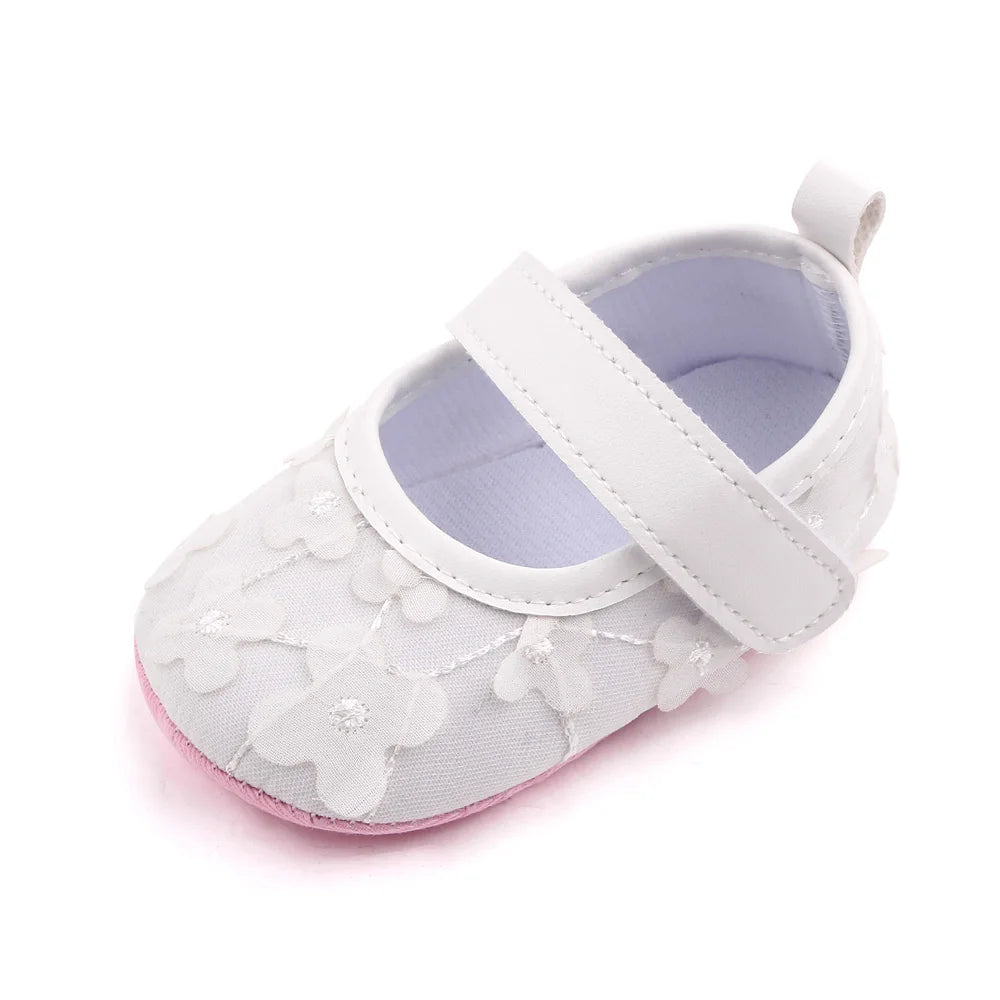 New Style Baby Girls First Walking Shoes Model 2025 Non Slip Polyurethane Sole Indoor Outdoor 0-18 Months Three Colors