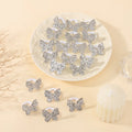 20Pcs/lot Sequin Butterfly Hairbands for Children No Harm To Hair Cartoon Towel Rope Girls Ponytail Holder Rubber Band Headwear