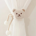 Ins Style Korean Style Plush Bear 1 Pearl Buckle Curtain Tie Kidsren's Room Decoration Mosquito Net Tie Rope Tie Rope