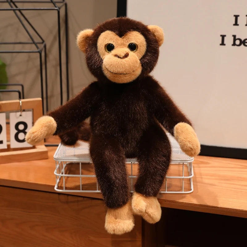 Hot Cartoon Gorilla Plush Toy Chimpanzees Monkey Soft Stuffed Doll Backpack Car Bag Room Decor Kid Gift