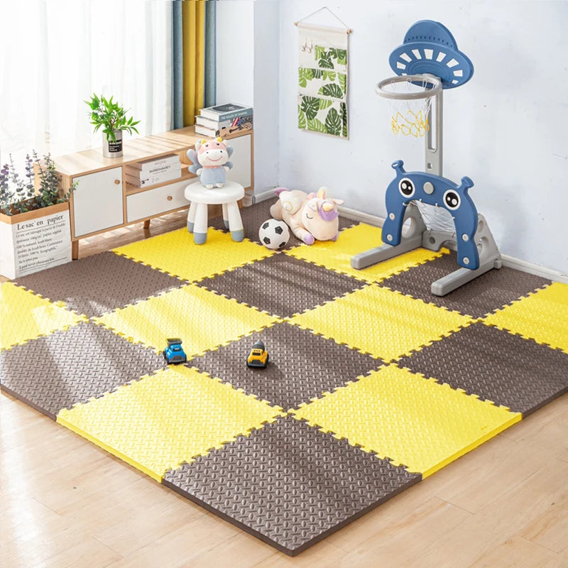 YIMINYUER Puzzle Mat Tiles Foam Baby Play Mat 1cm Thick Non Toxic BPA Free Floor Padding for Kids