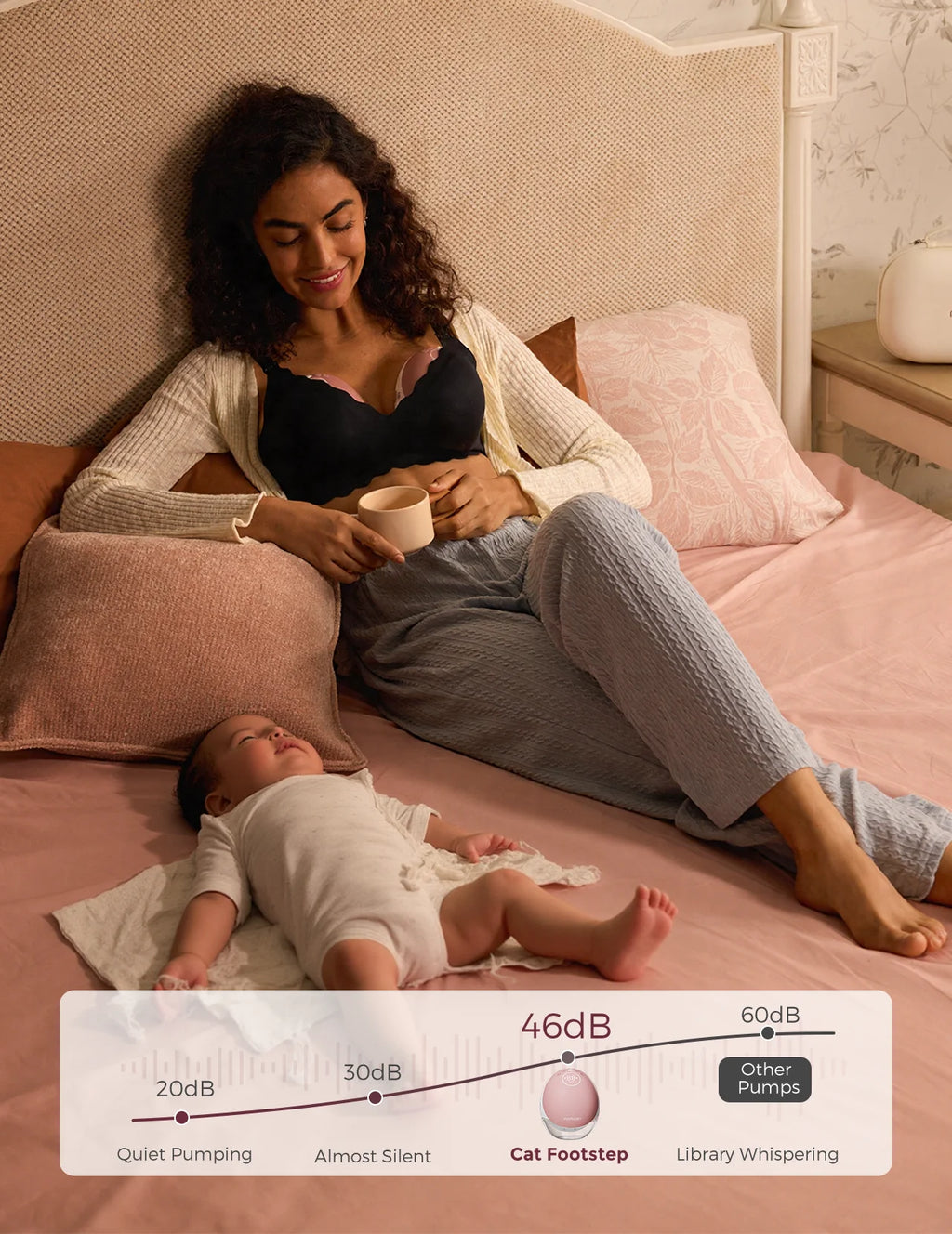 Momcozy M9 Breast Pump Hands Free Upgraded Mobile Flow
