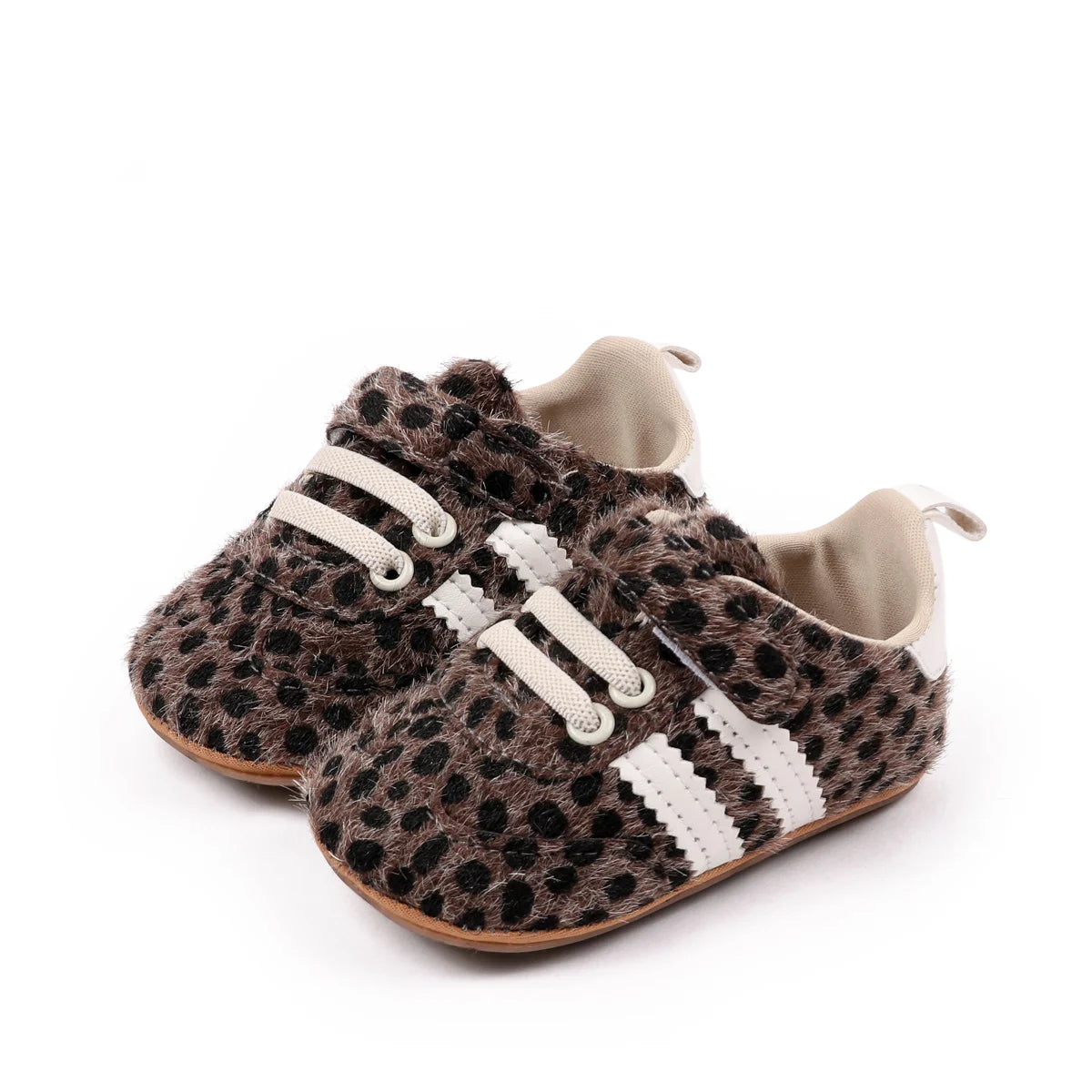 Hot Selling Baby Unisex First Walking Toddler Shoes For 0-18 Months Leopard Print Design Fashion And Comfortable High Quality