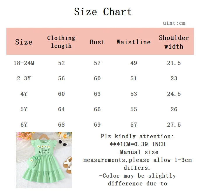 1-6Year old Children Girls' Summer Dress Knitted Small Flower Pleated Skirt Mini bag Two-piece Set Girls' Sweet style Dress
